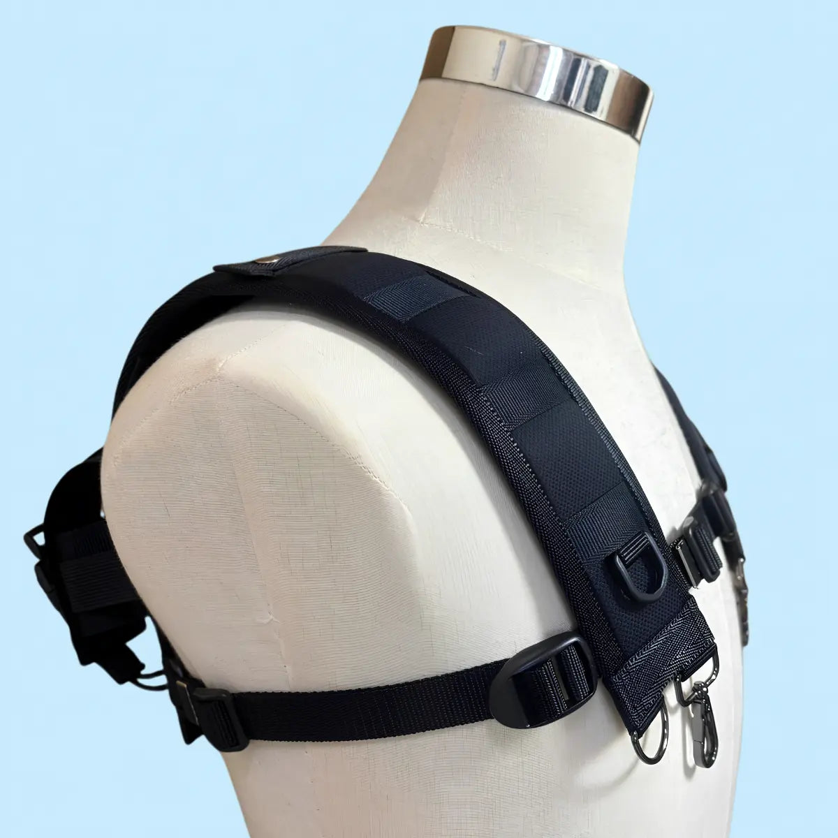 両肩背中二丁掛けトランシーバーハーネス/GEARCRAFT130 の右サイド画像